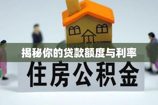 德江揭秘你的贷款额度与利率