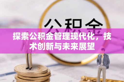 德江探索公积金管理现代化，技术创新与未来展望